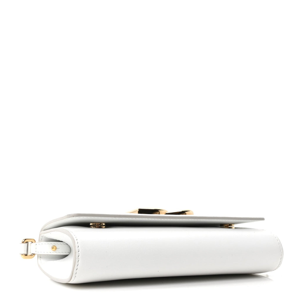 Calfskin DG Millennials Crossbody Bag White