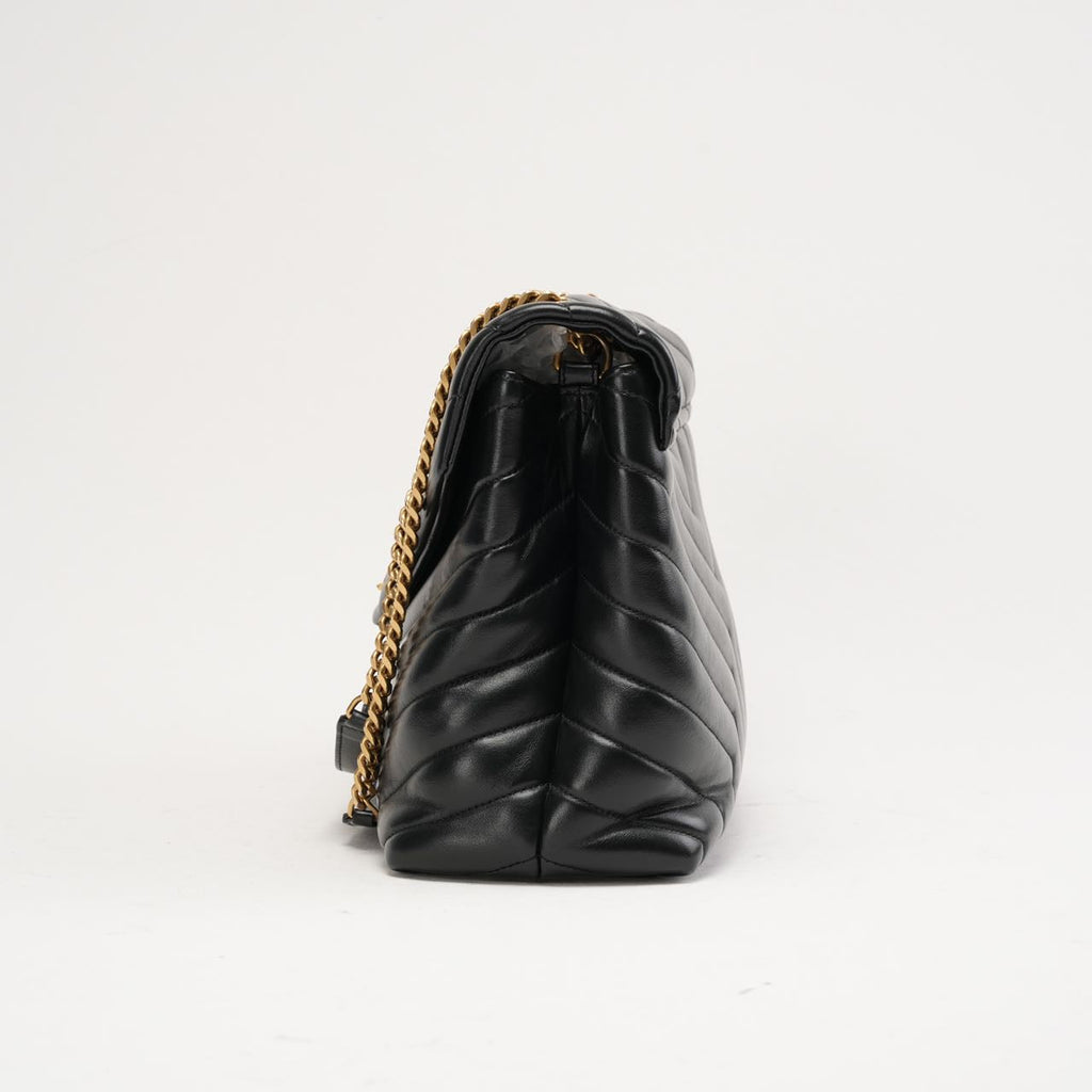 Saint Laurent Loulou Medium Leather Black 2020