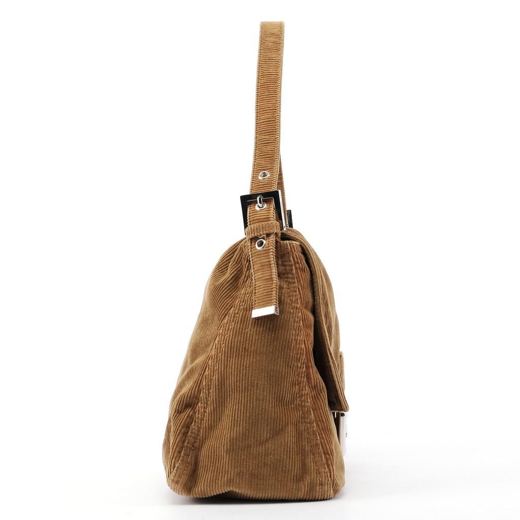 Beige Corduroy Mamma Bag