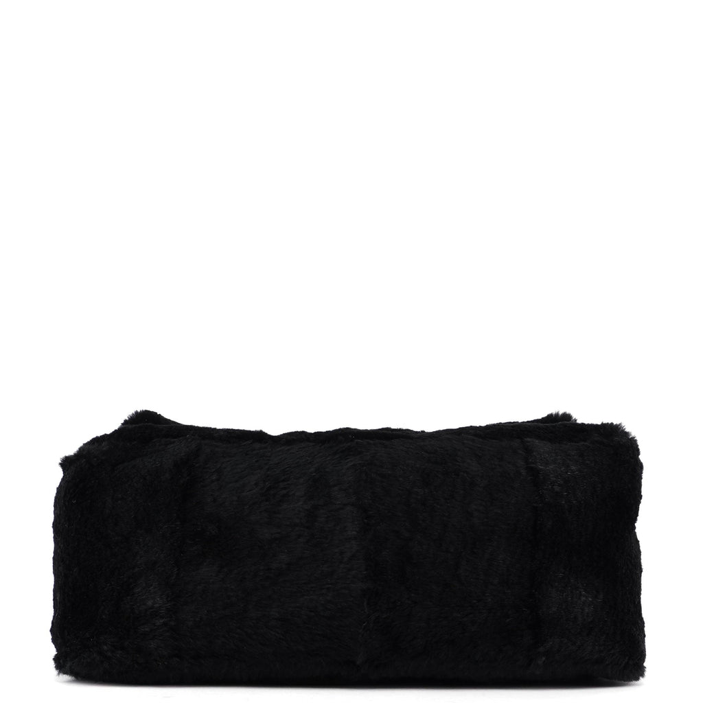 Black Fur Mamma Bag