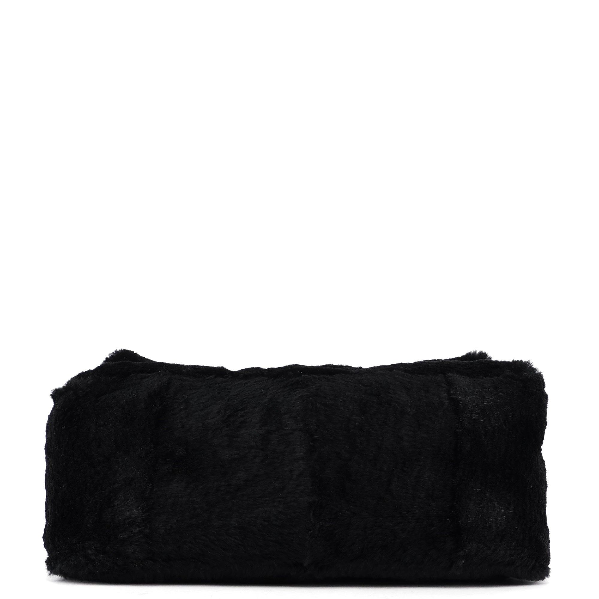 Black Fur Mamma Bag