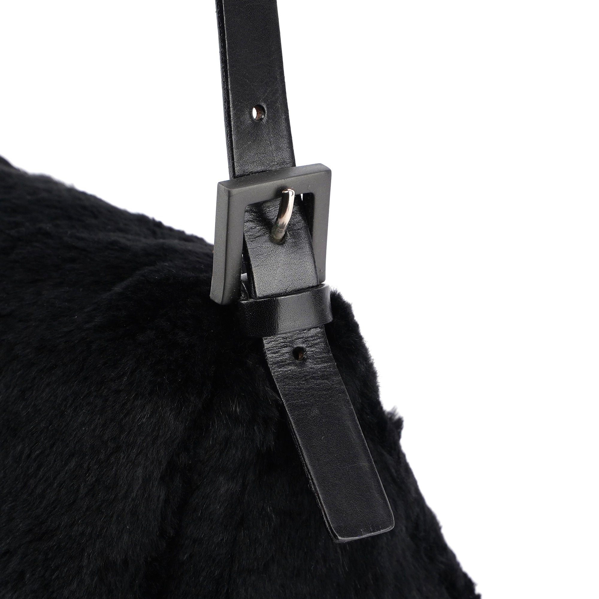 Black Fur Mamma Bag