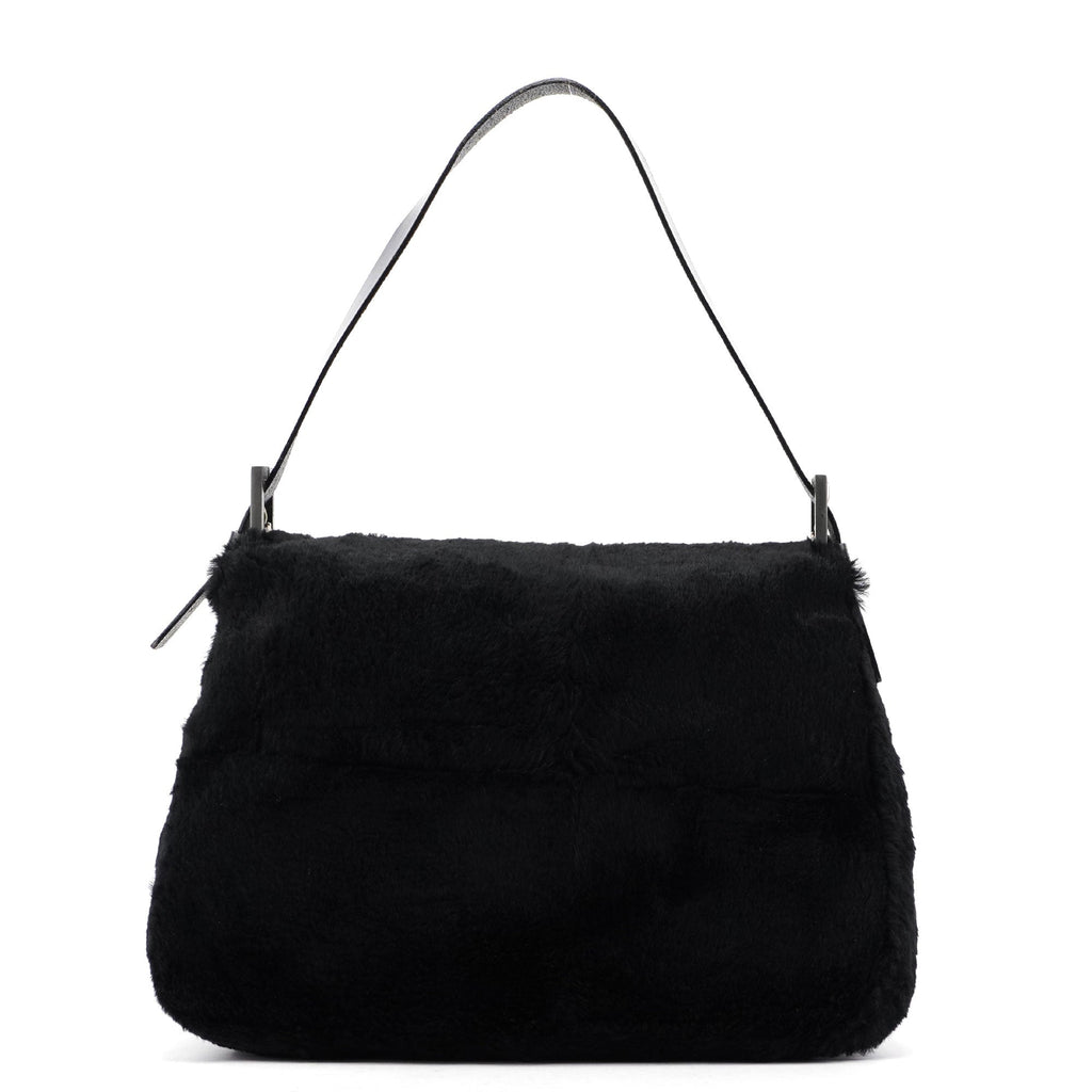 Black Fur Mamma Bag