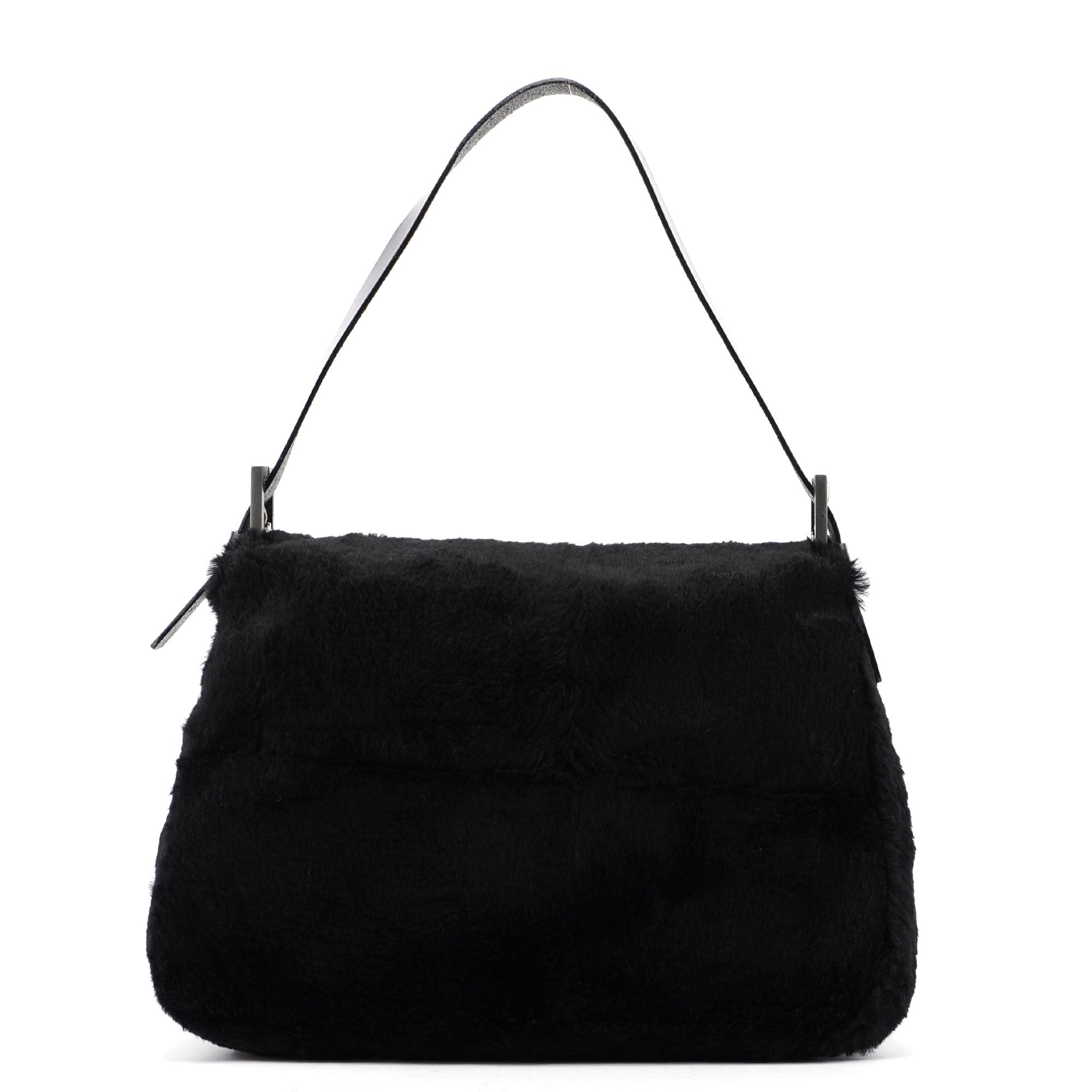 Black Fur Mamma Bag