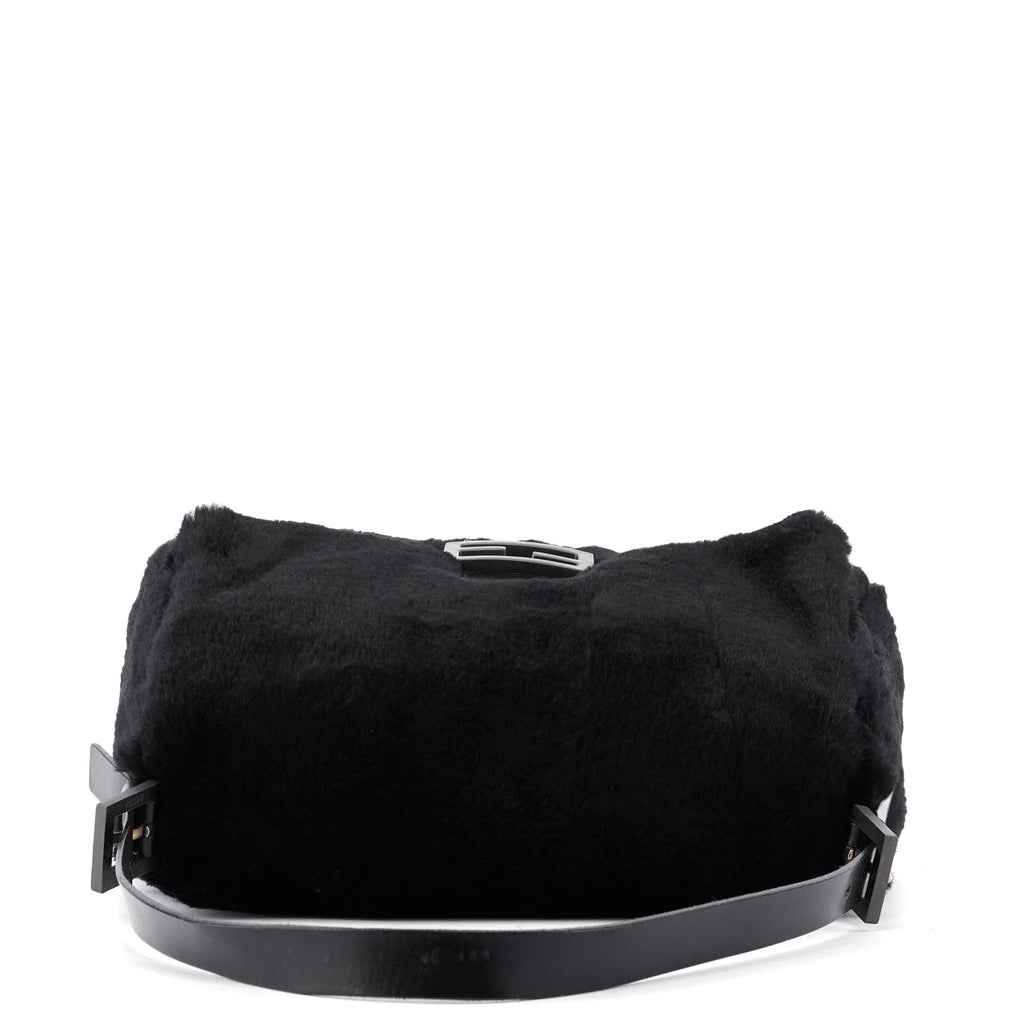 Black Fur Mamma Bag