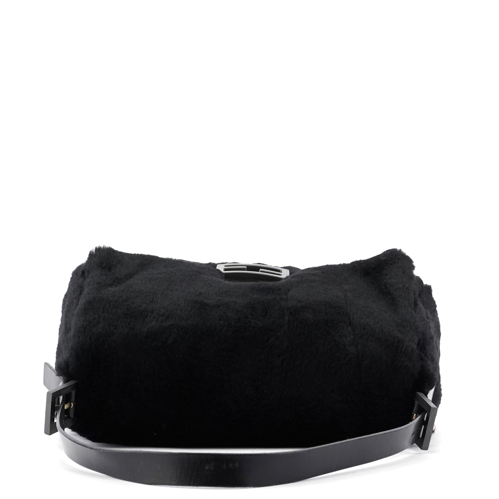 Black Fur Mamma Bag