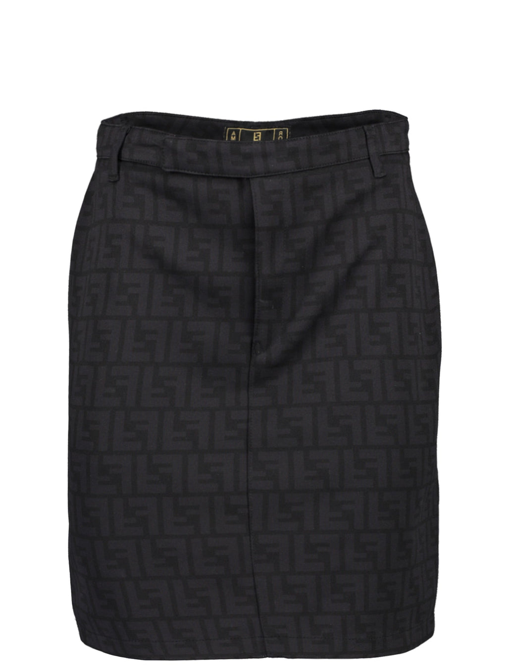 Black Zucca Monogram Skirt