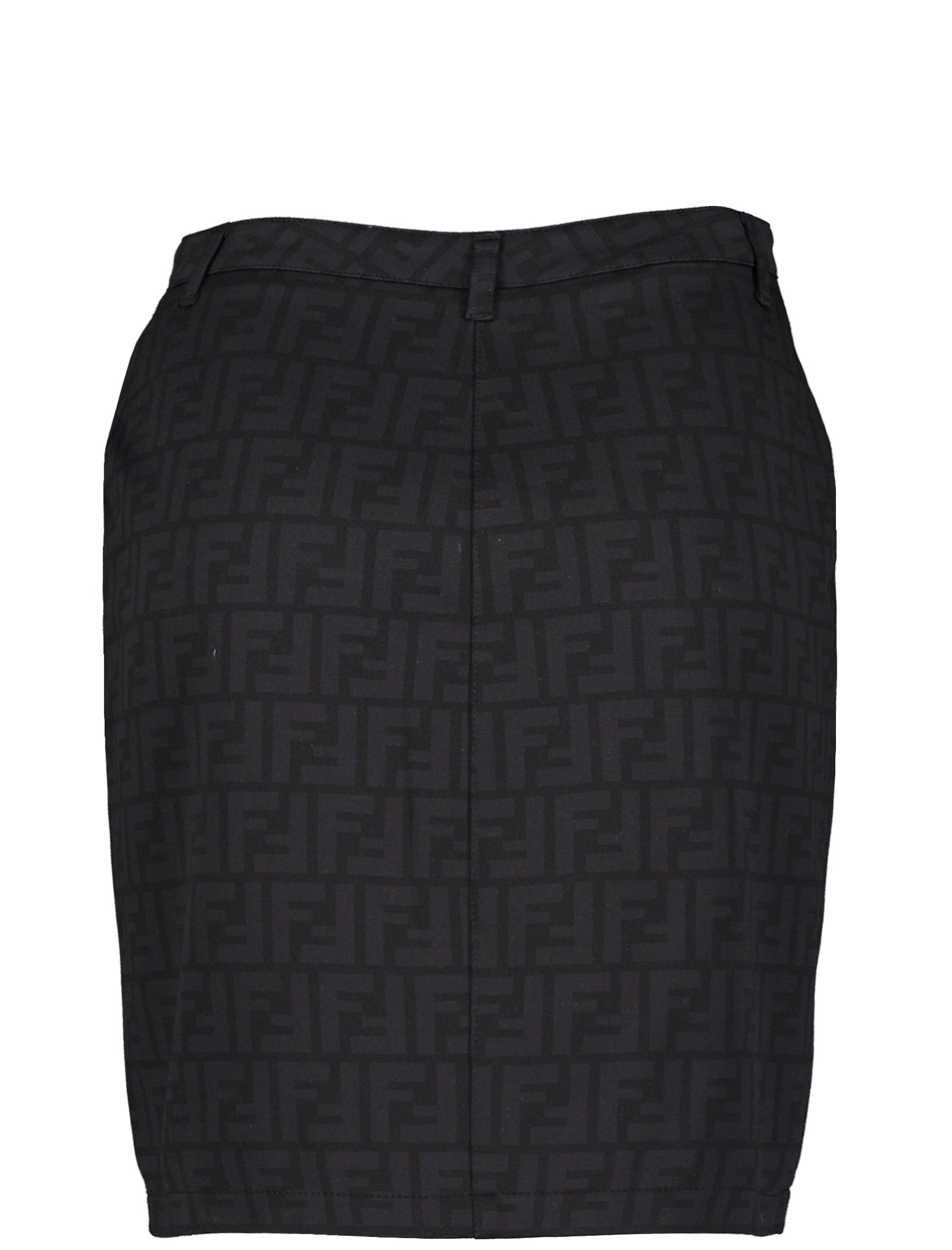 Black Zucca Monogram Skirt