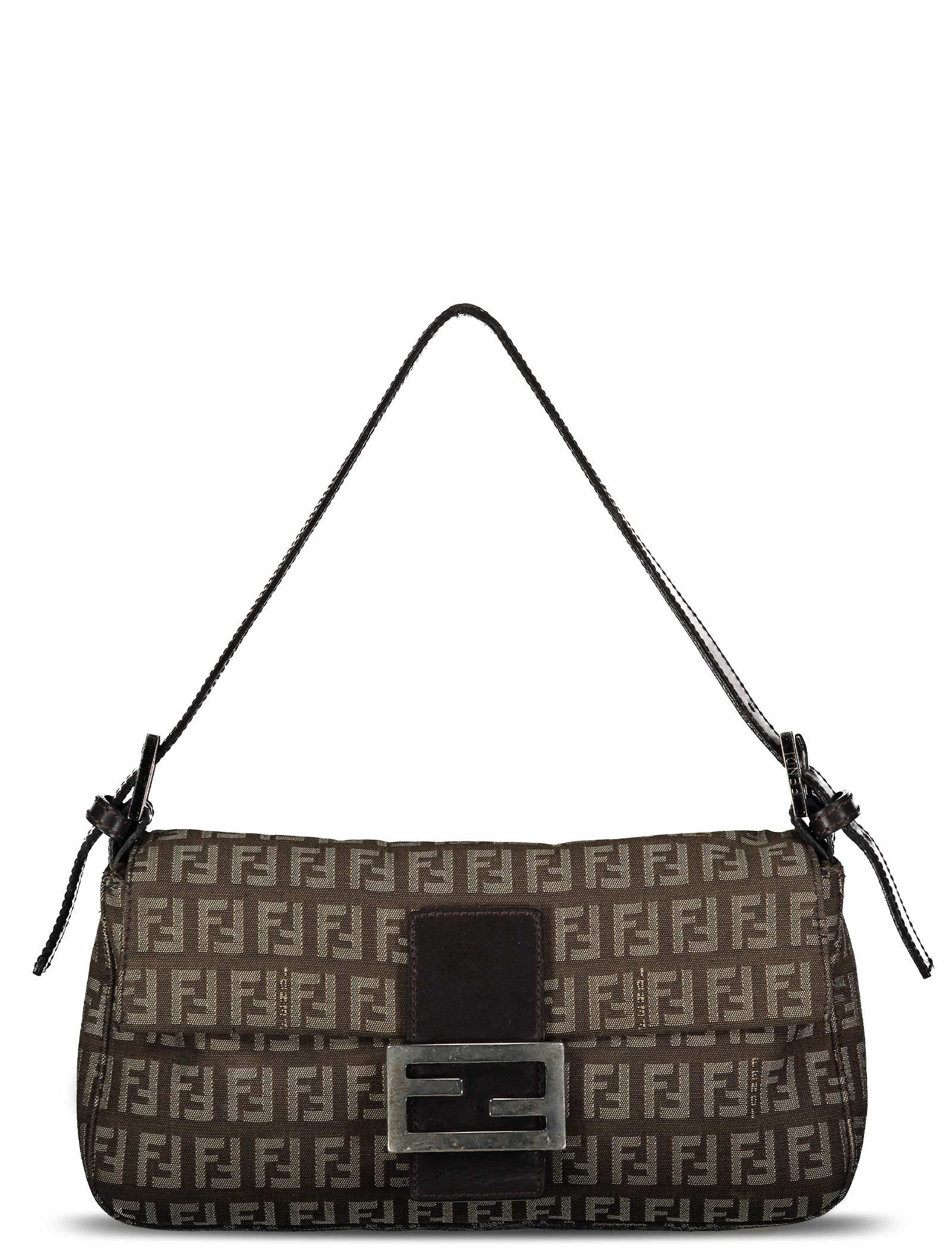 Brown Zucchini Canvas Monogram Baguette
