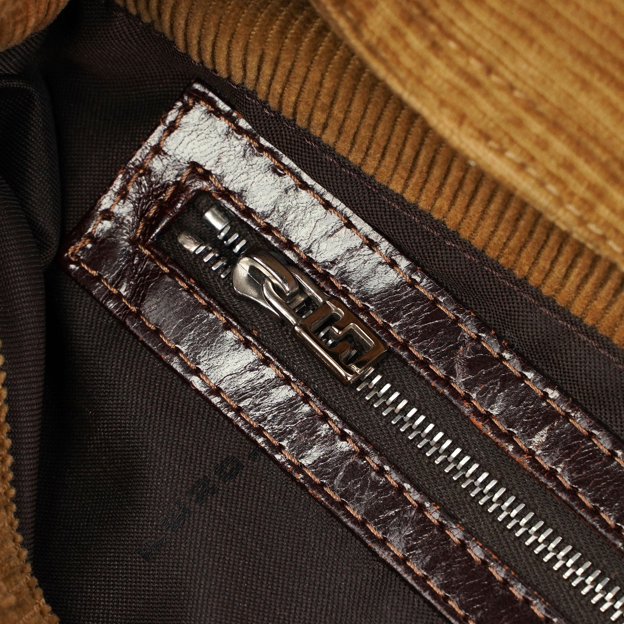 Corduroy Baguette Bag