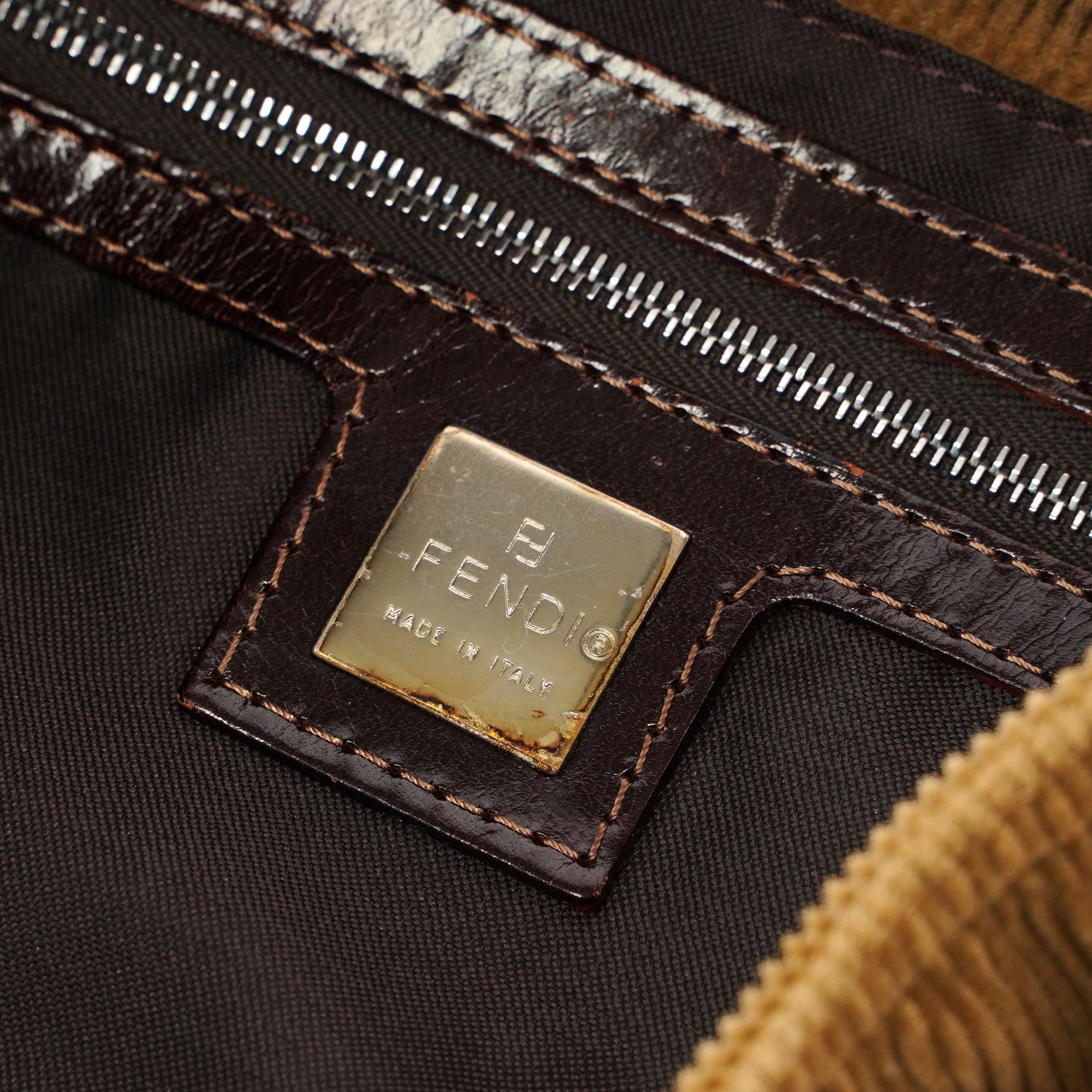 Corduroy Baguette Bag