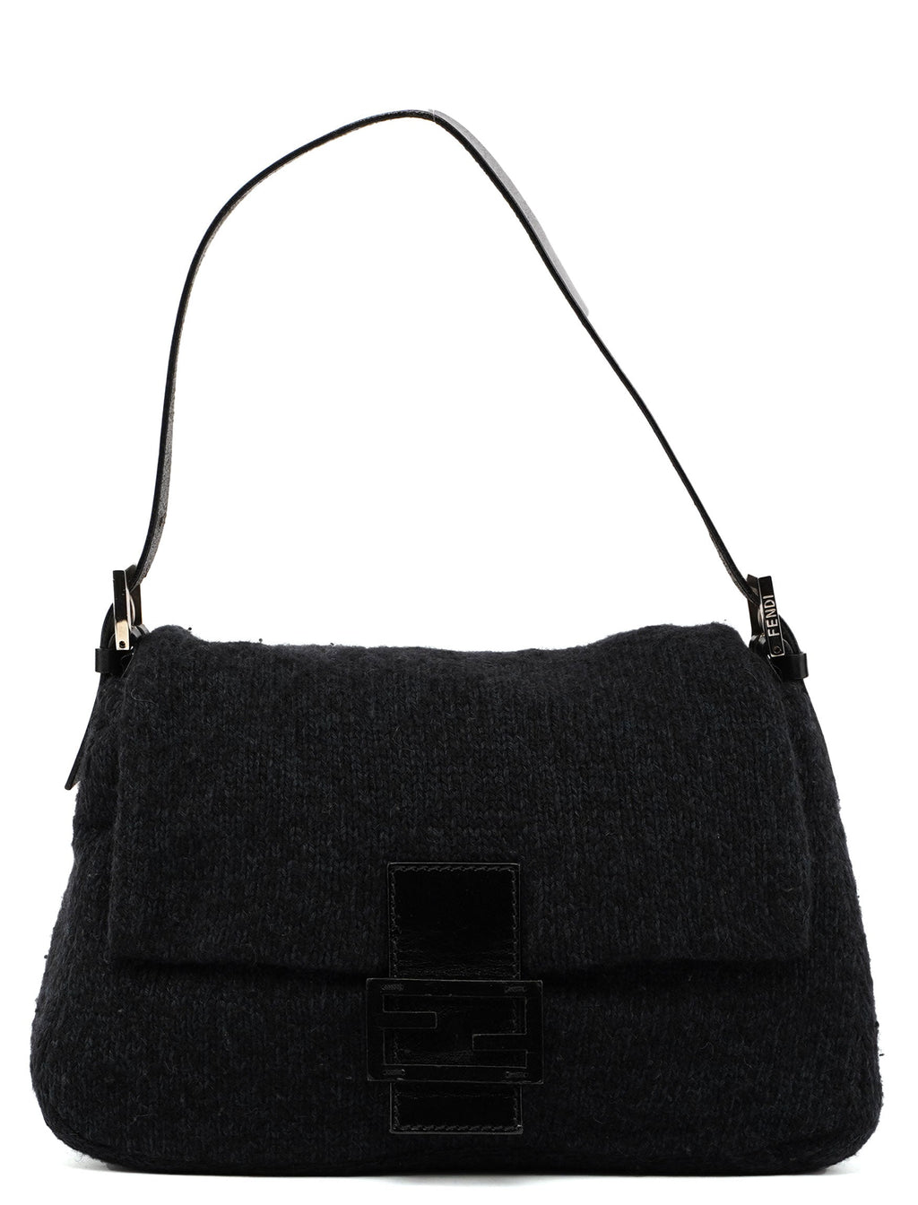 Navy Virgin Wool Mamma Bag