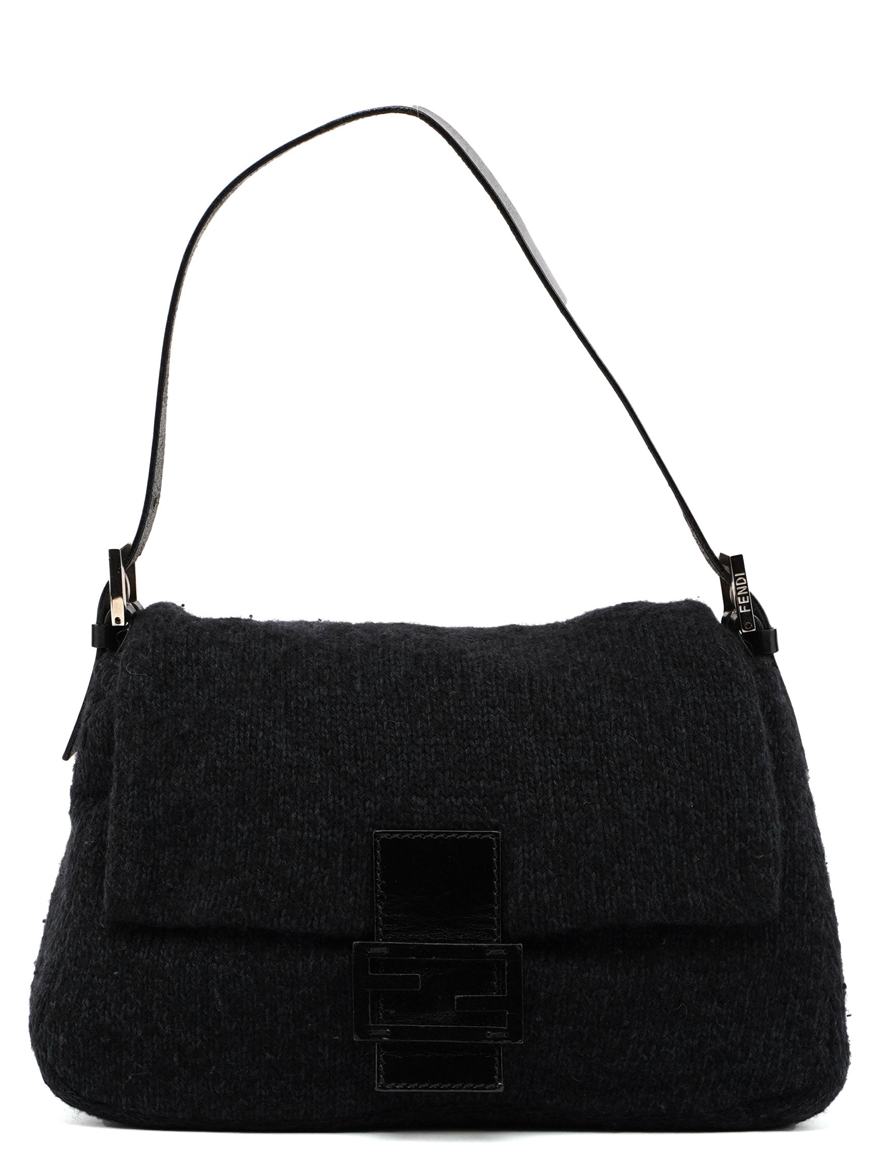 Navy Virgin Wool Mamma Bag