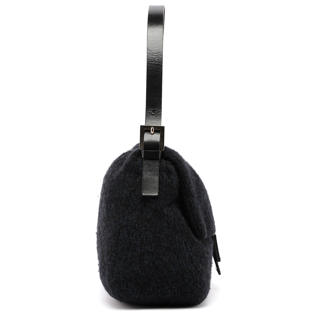 Navy Virgin Wool Mamma Bag