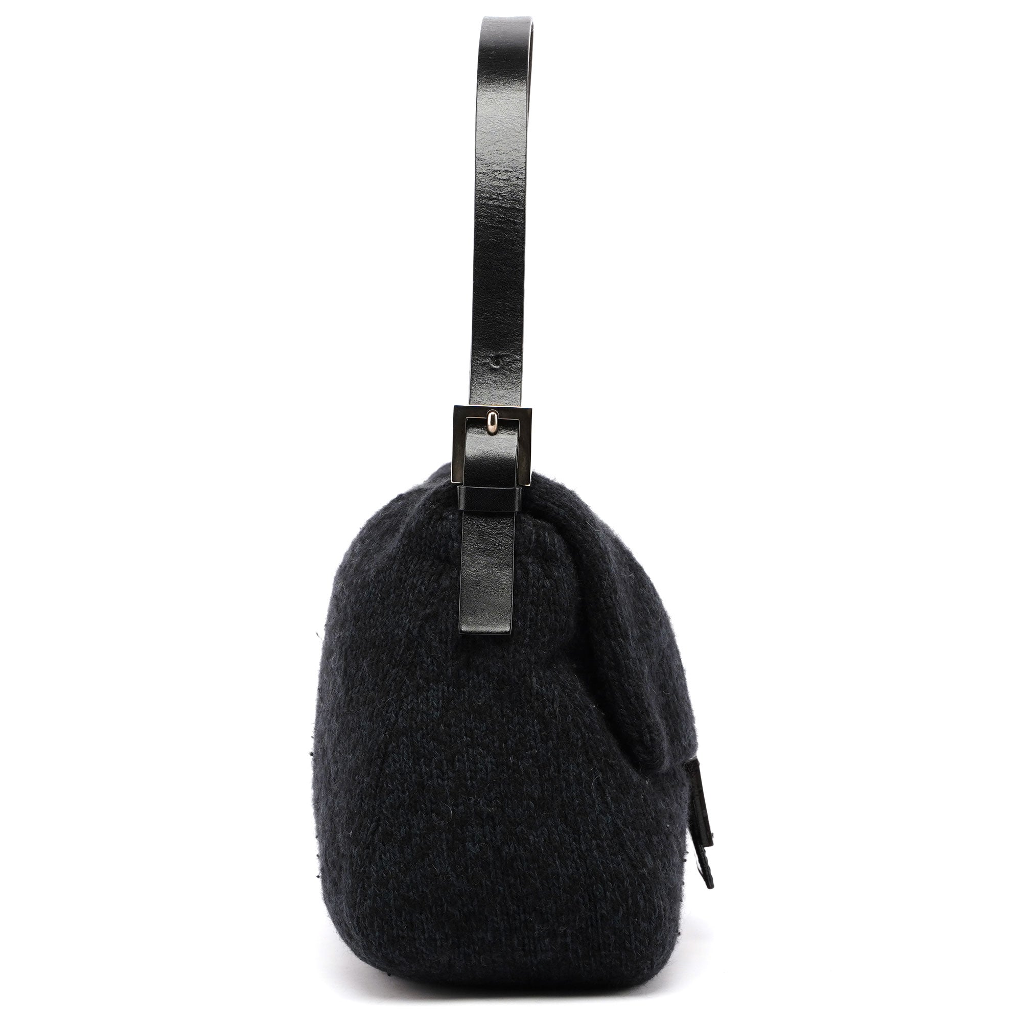 Navy Virgin Wool Mamma Bag
