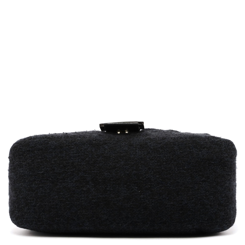 Navy Virgin Wool Mamma Bag