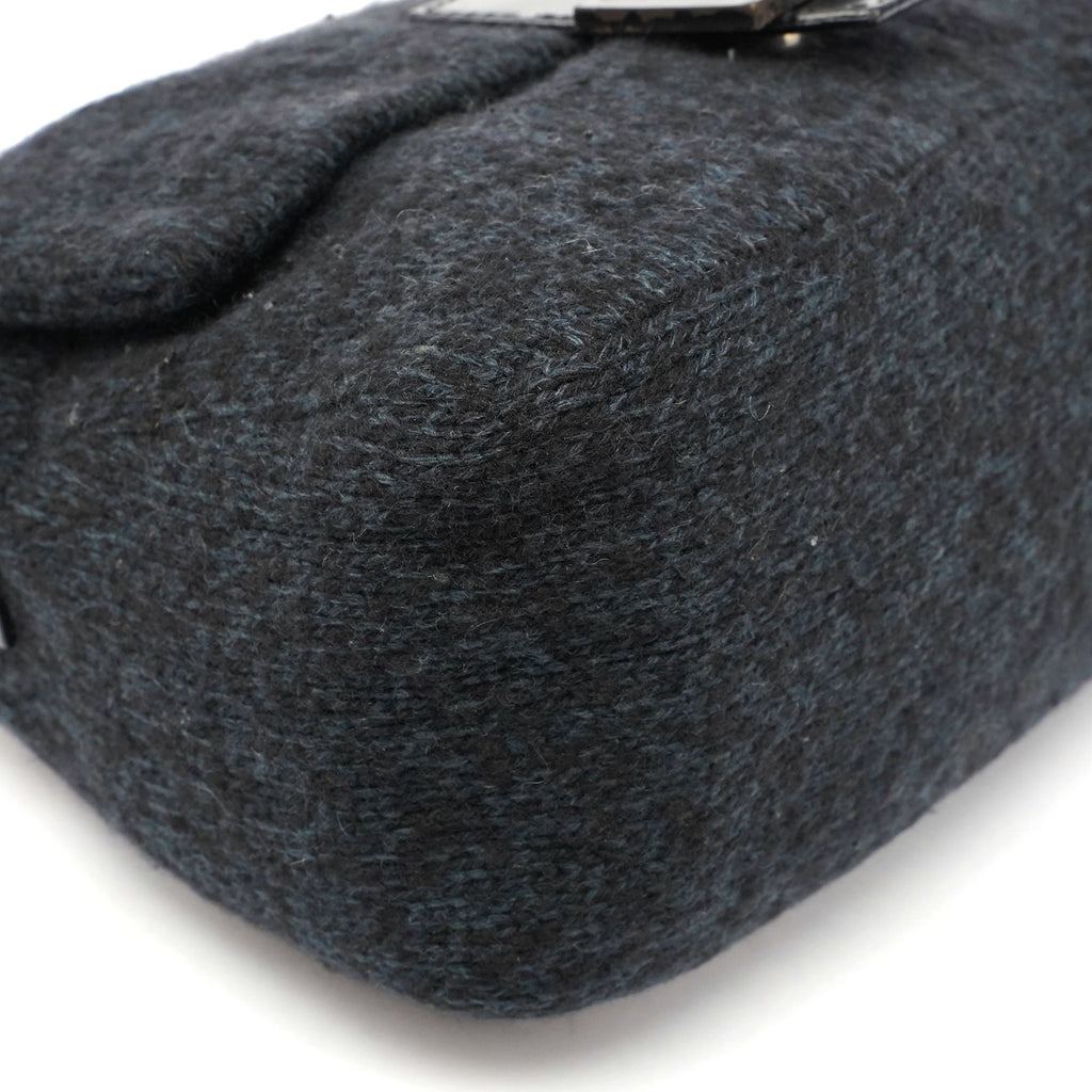 Navy Virgin Wool Mamma Bag