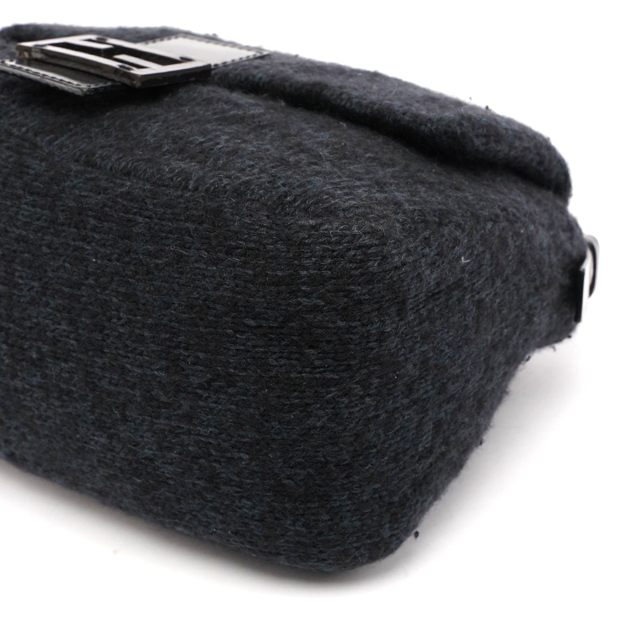 Navy Virgin Wool Mamma Bag