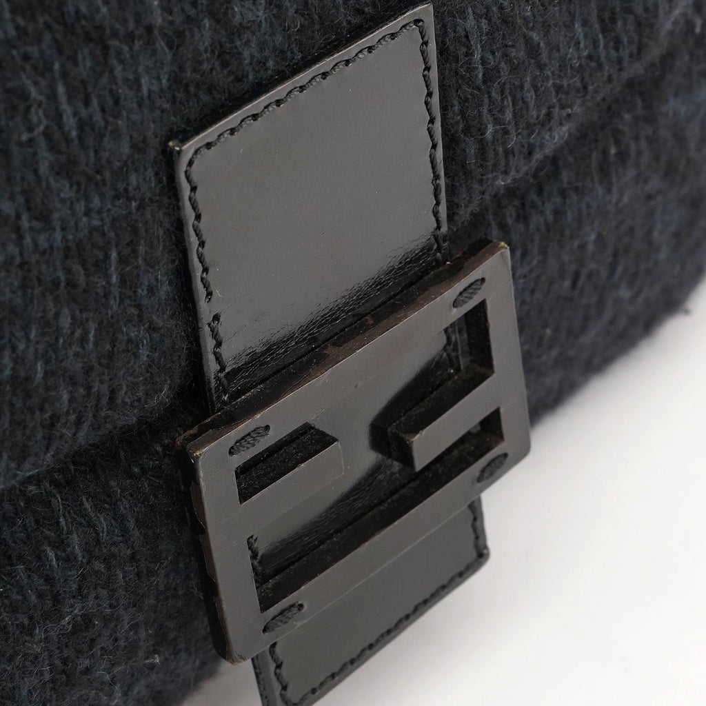 Navy Virgin Wool Mamma Bag