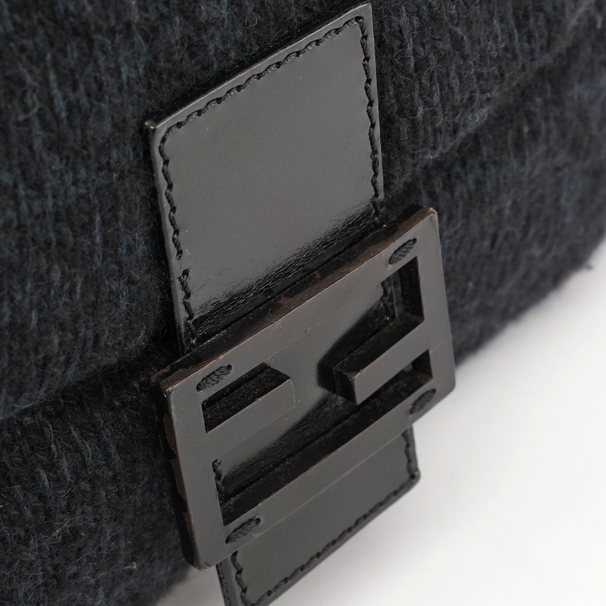 Navy Virgin Wool Mamma Bag