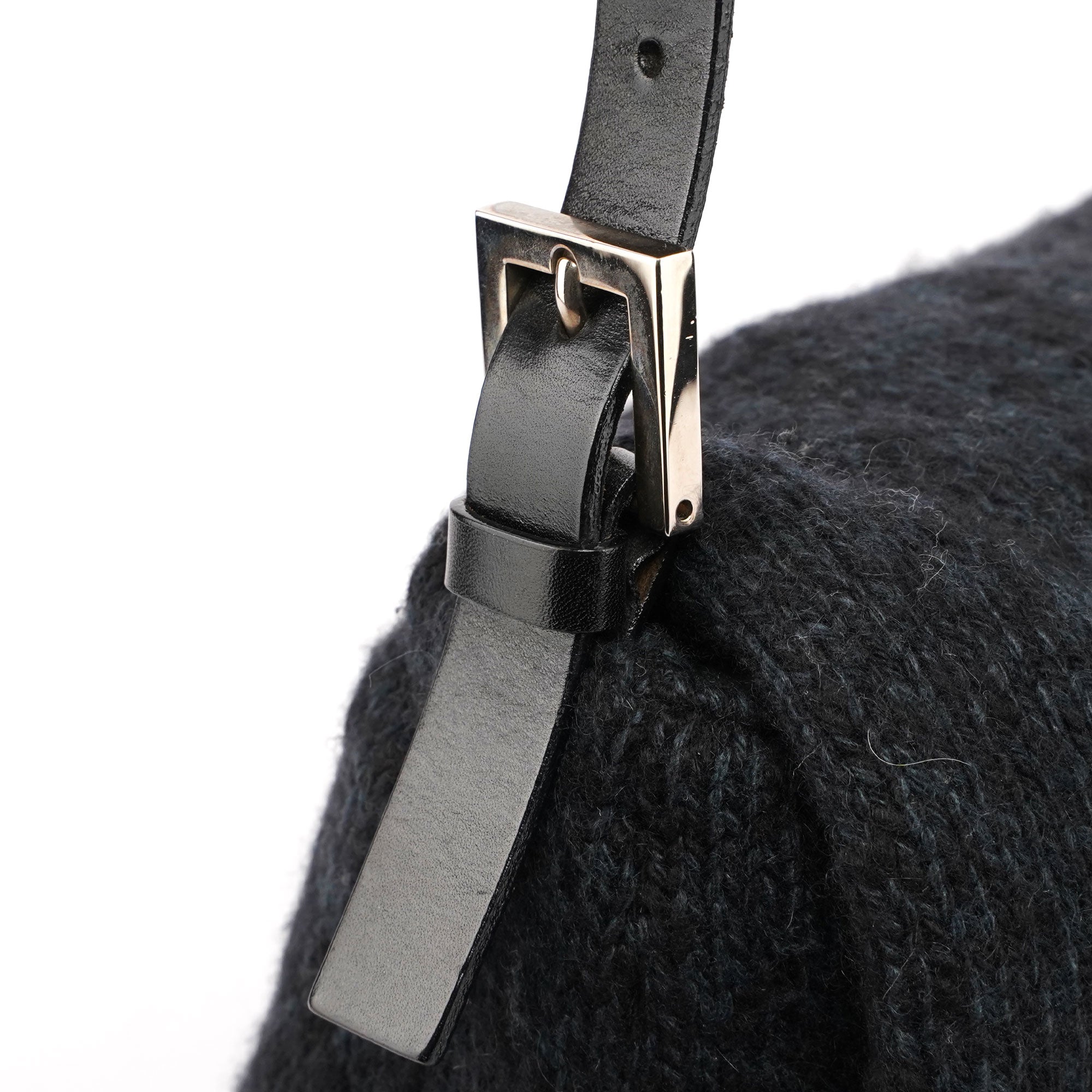 Navy Virgin Wool Mamma Bag
