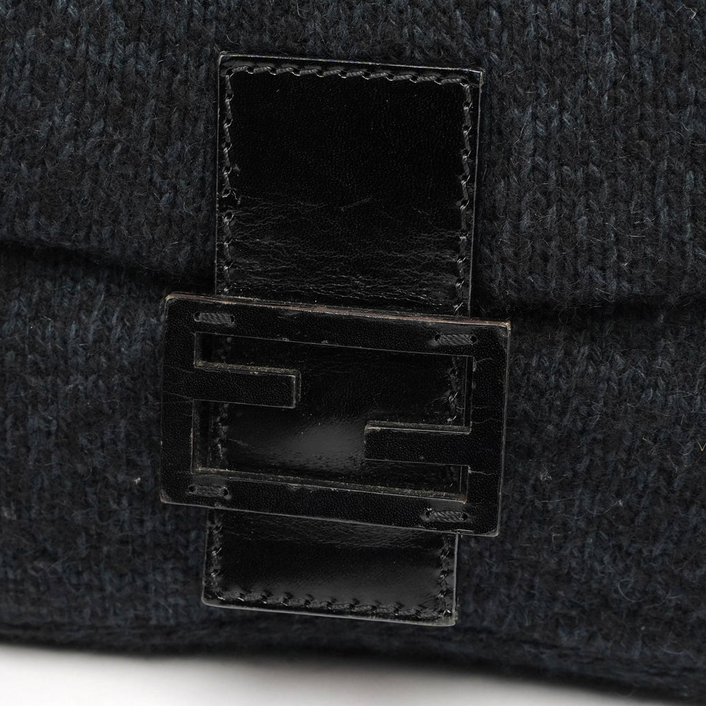 Navy Virgin Wool Mamma Bag