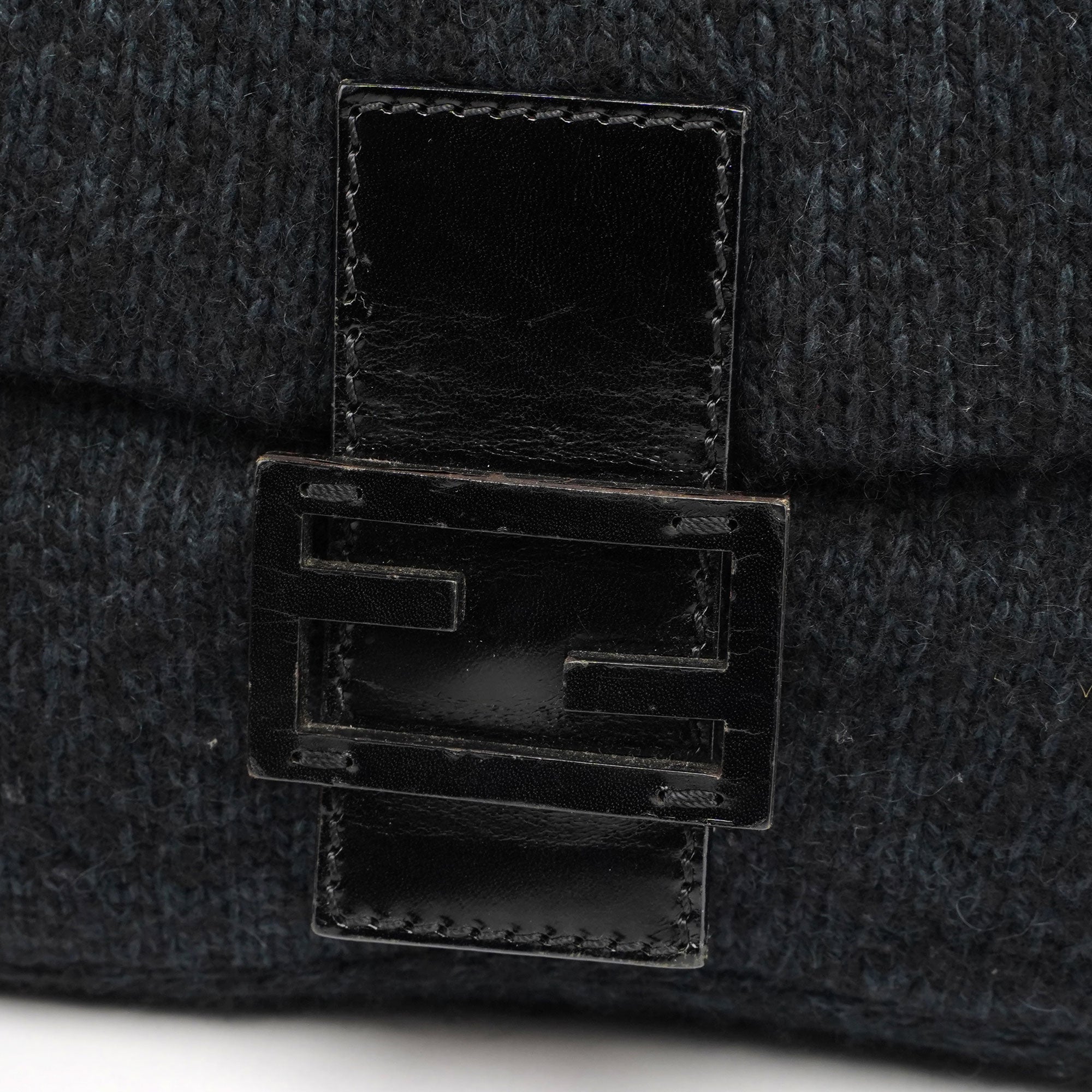 Navy Virgin Wool Mamma Bag