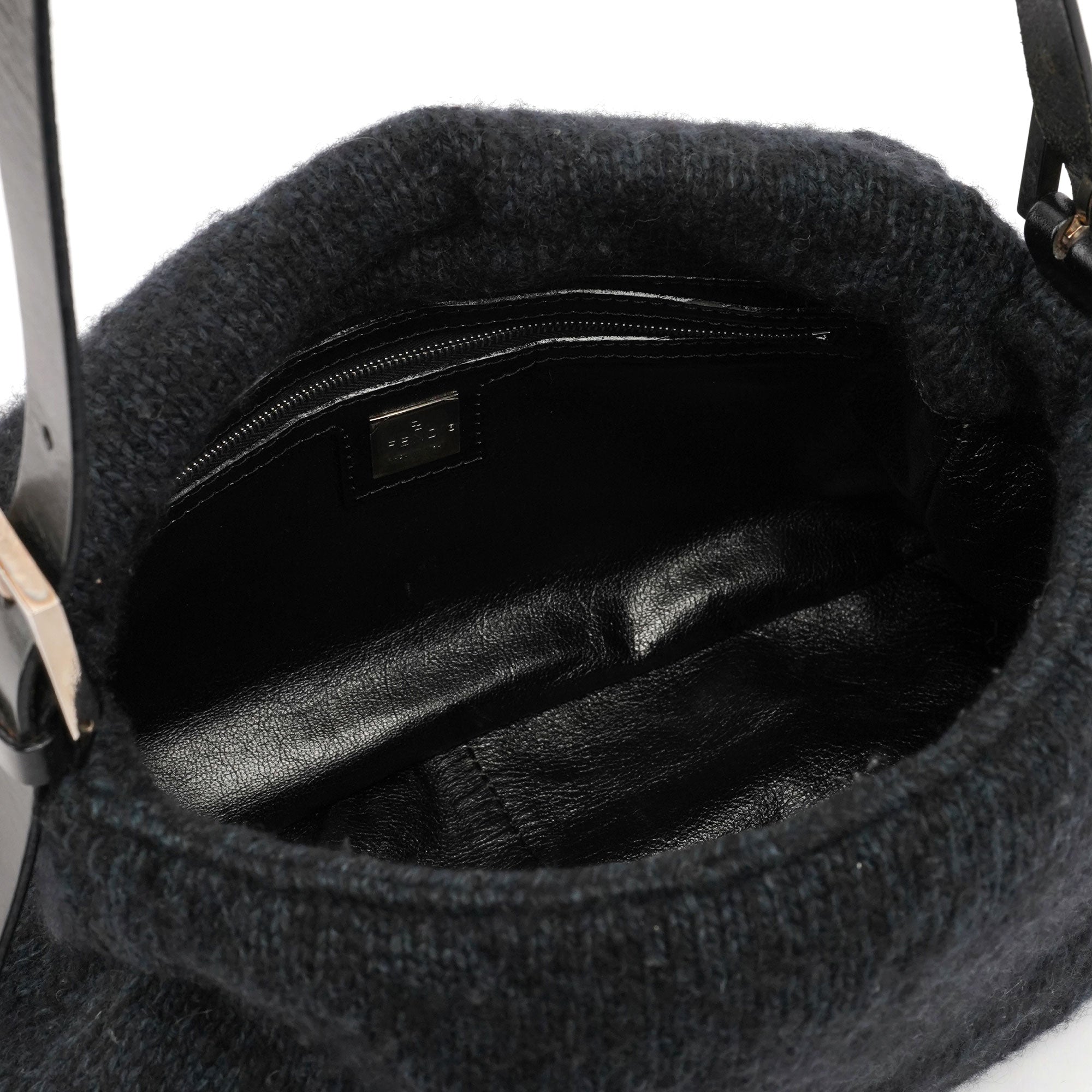 Navy Virgin Wool Mamma Bag