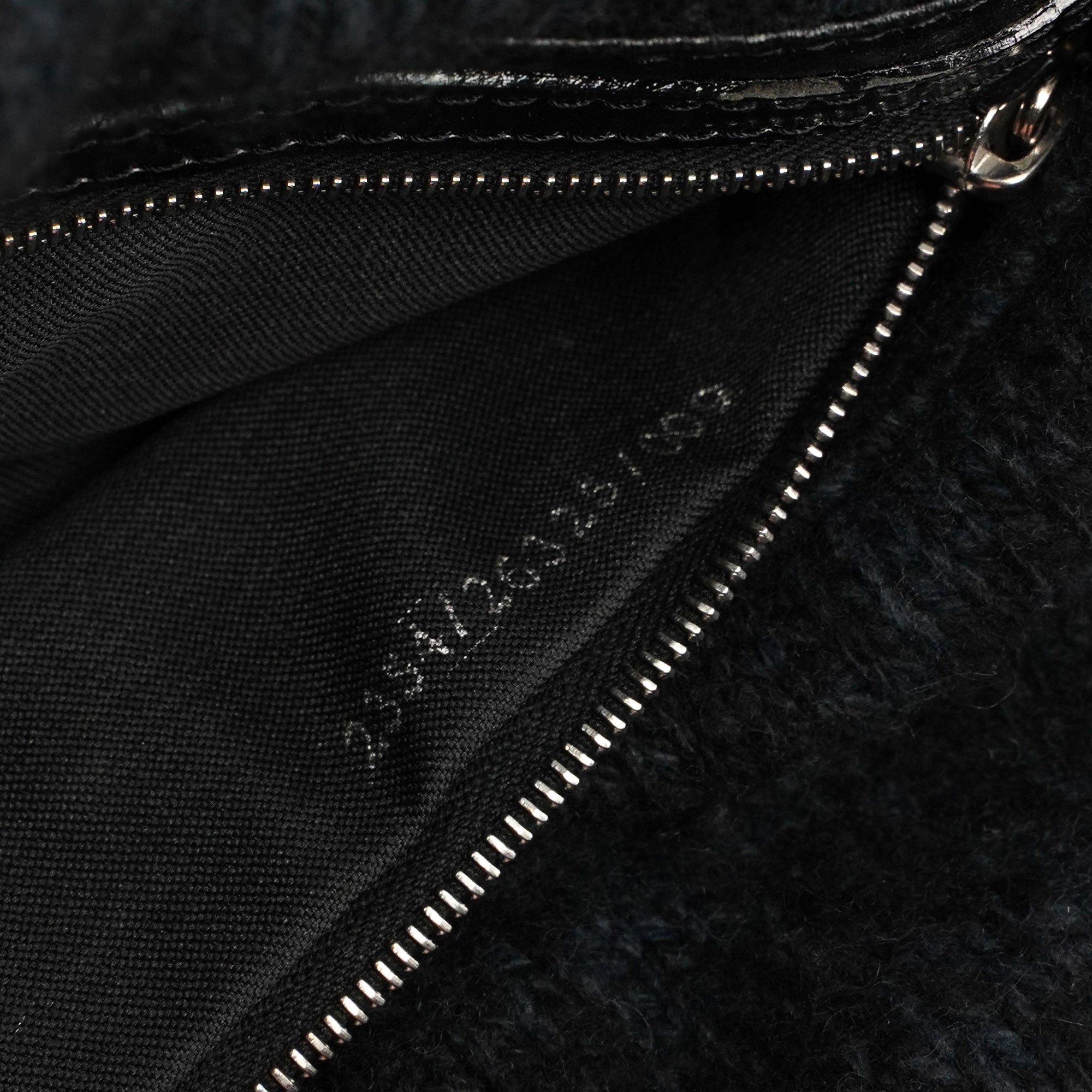 Navy Virgin Wool Mamma Bag