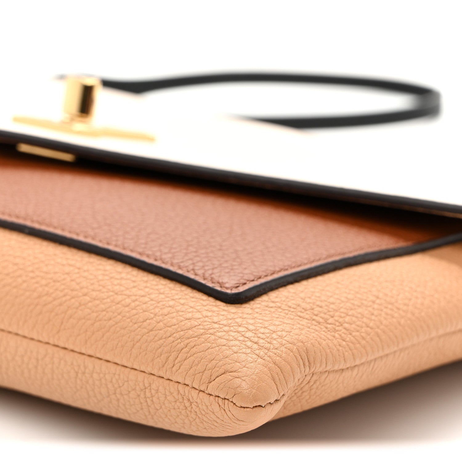 Soft Calfskin My Lockme Pochette Arizona Quartz Caramel