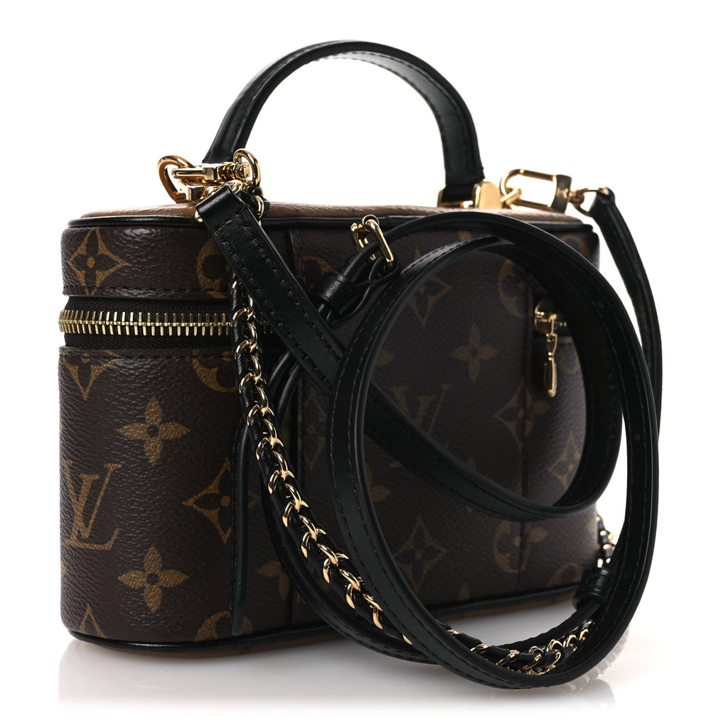 Reverse Monogram Vanity Chain Pouch