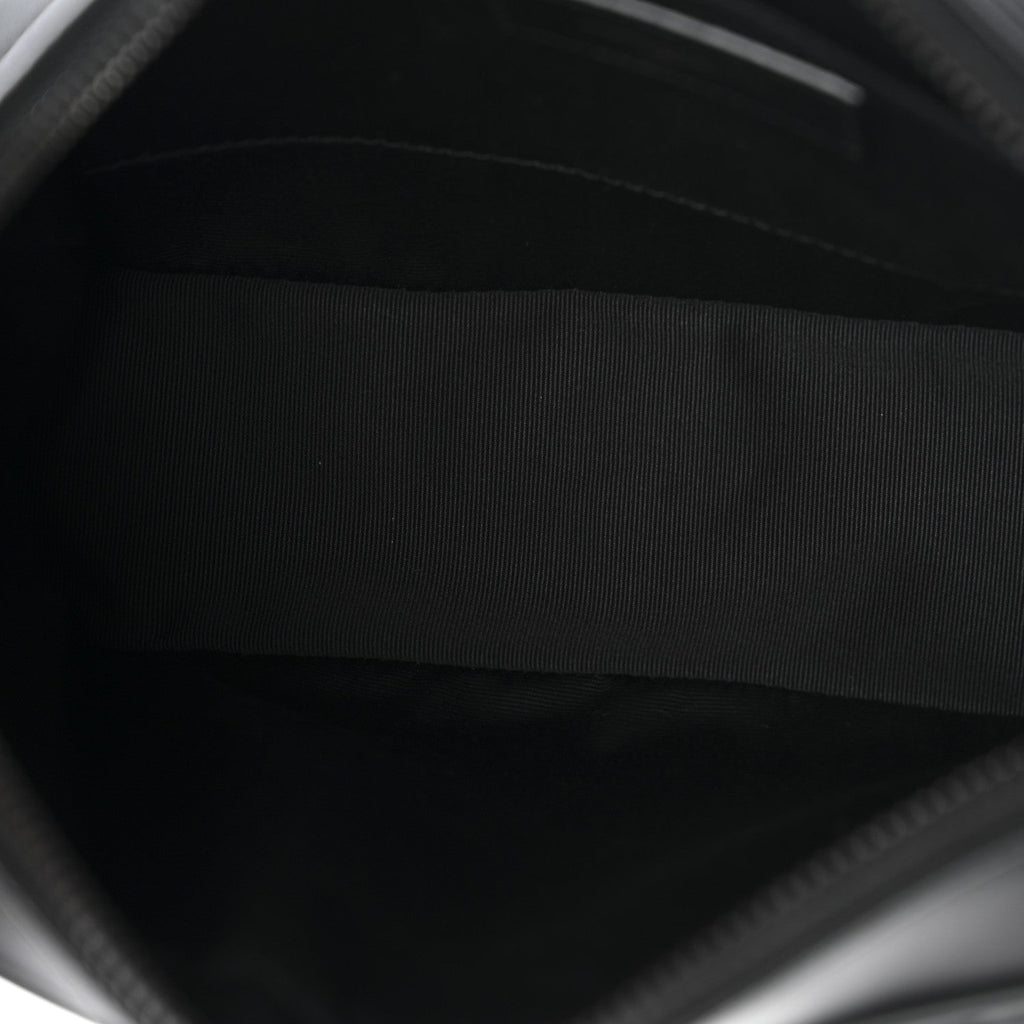 Calfskin Matelasse Monogram Monochrome Lou Camera Bag Black