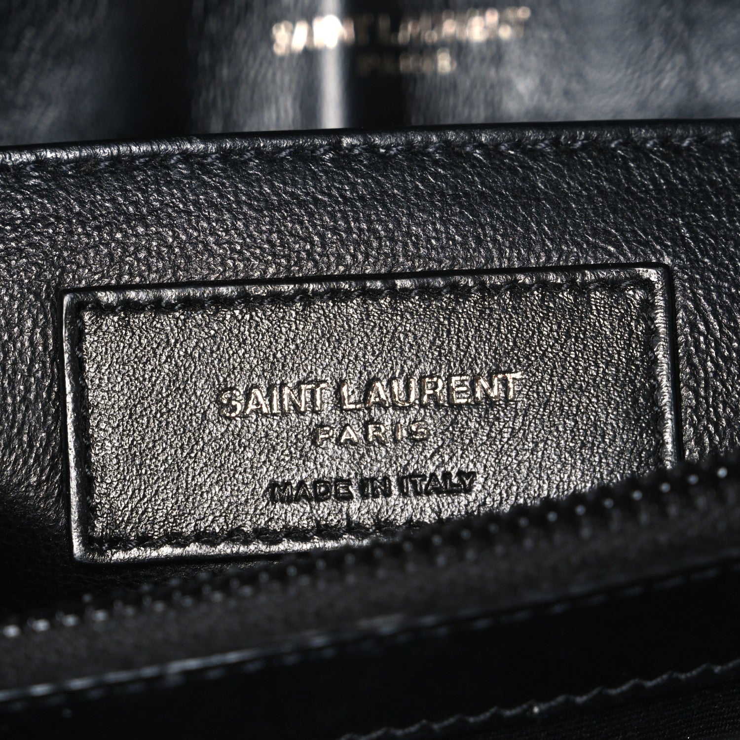 Calfskin Y Quilted Monogram Monochrome Small Loulou Chain Satchel Black