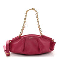 Shiny Nappa Calfskin Small Paseo Bag Magenta