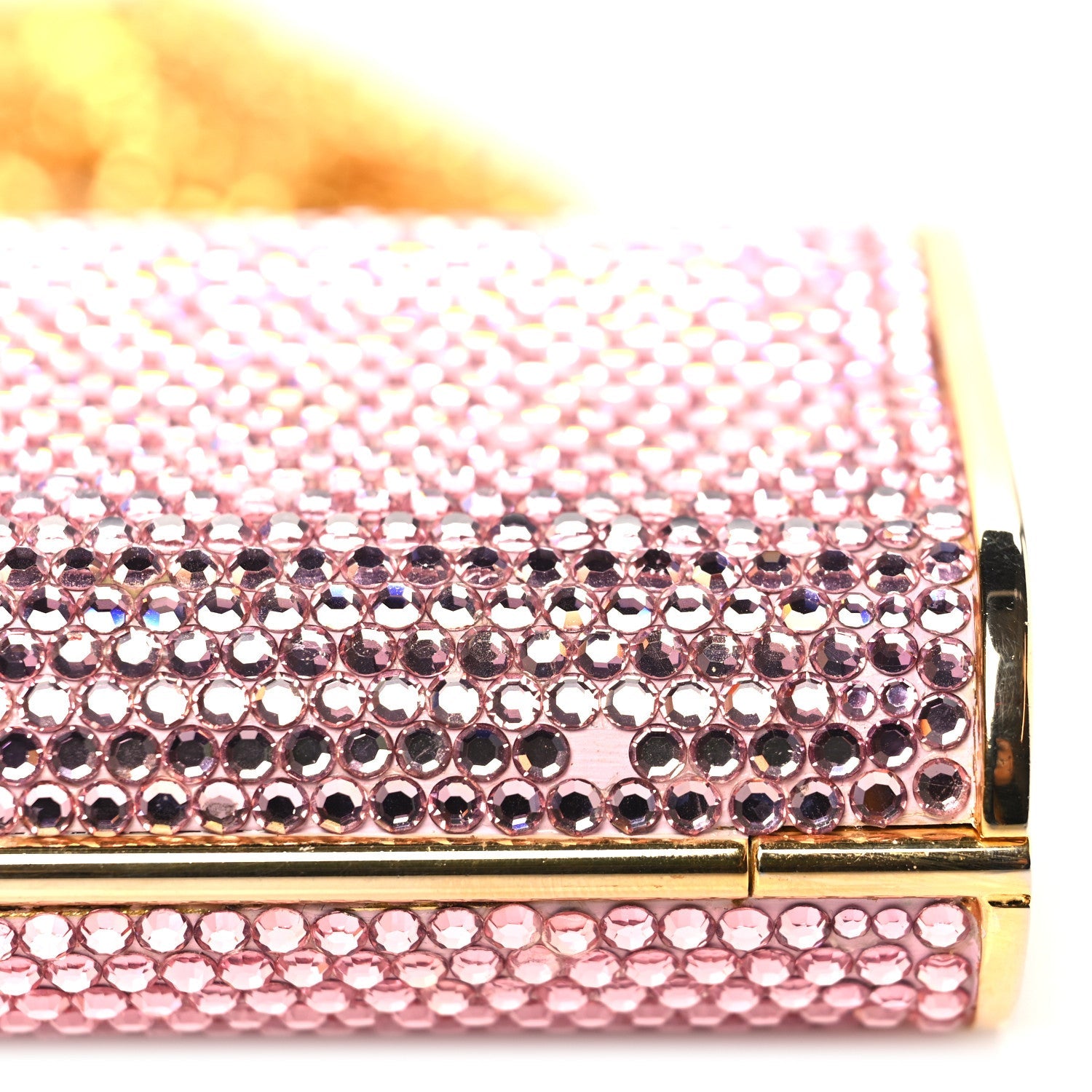 Swarovski Crystal Minaudiere Clutch Pink