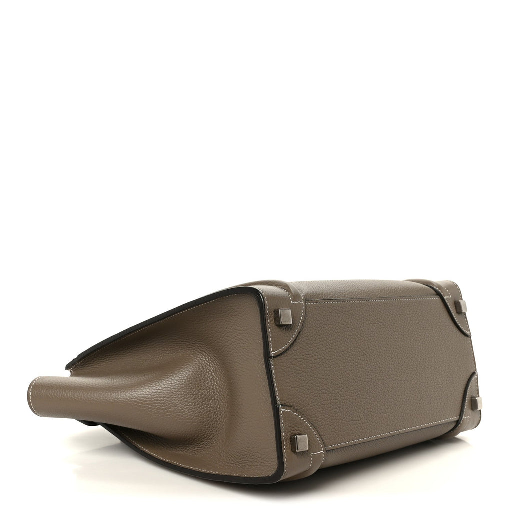 Drummed Calfskin Micro Luggage Souris