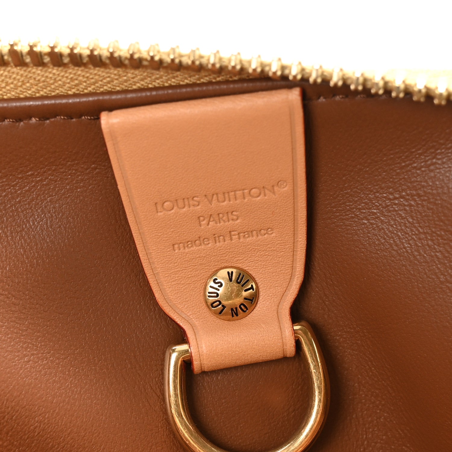Metallic Calfskin Monogram Speedy P9 Bandouliere 30 Gold Kintsugi