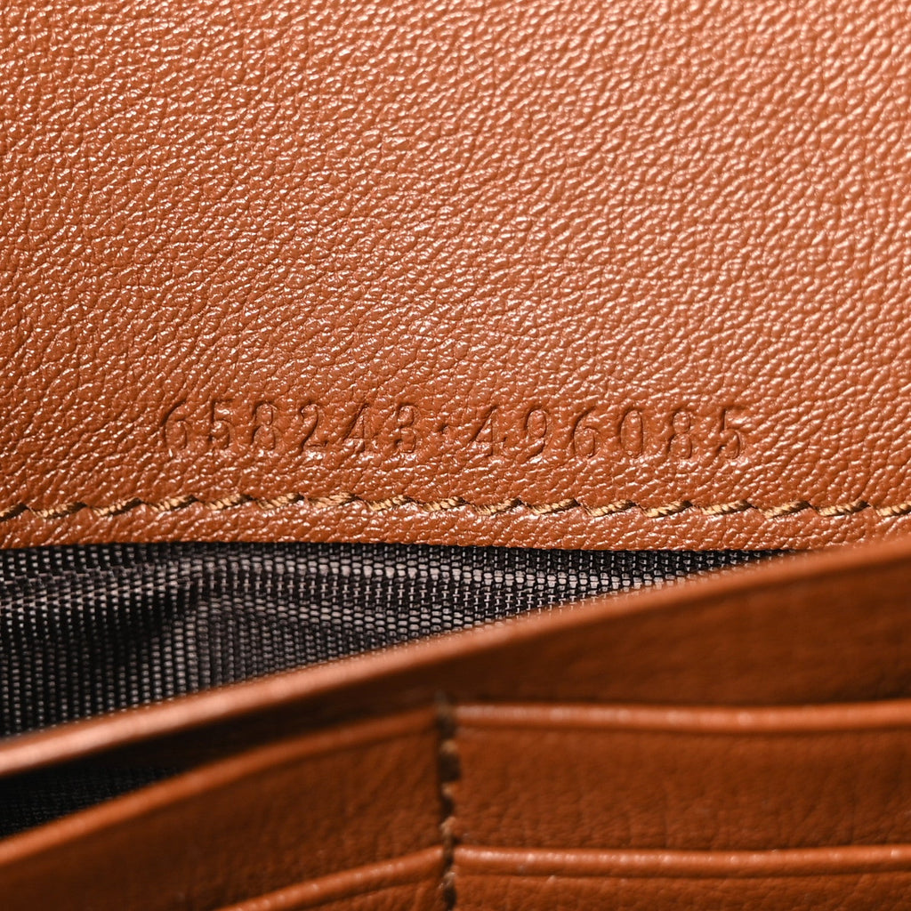 Wonka Grain Calfskin Diana Chain Wallet Cuir