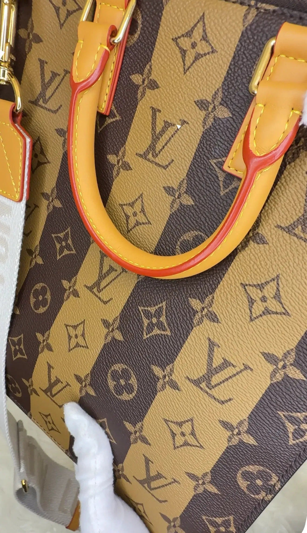 Louis Vuitton Nigo Sac Plat Cross Limited Edition Stripes Monogram Canvas B22-97