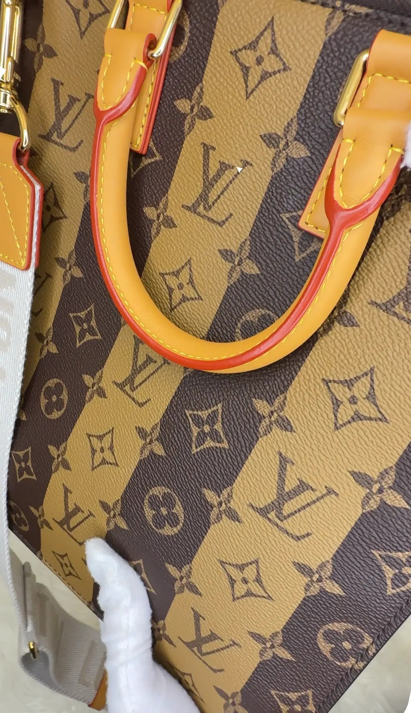Louis Vuitton Nigo Sac Plat Cross Limited Edition Stripes Monogram Canvas B22-97