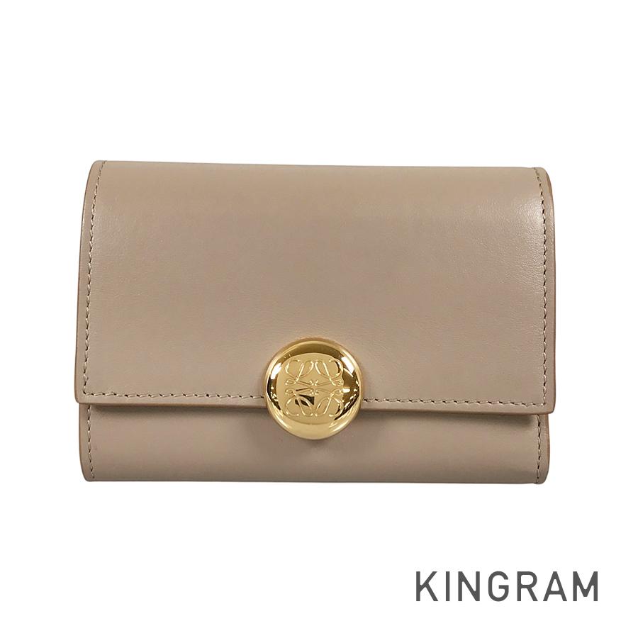 LOEWE Anagrams Pebble Vertical Wallet Small Trifold wallet