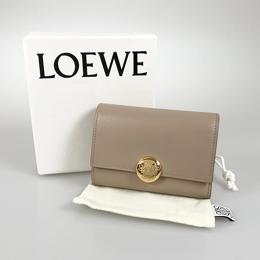 LOEWE Anagrams Pebble Vertical Wallet Small Trifold wallet