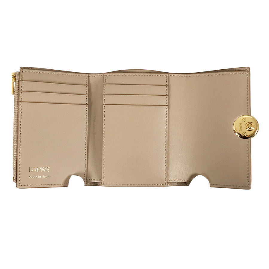 LOEWE Anagrams Pebble Vertical Wallet Small Trifold wallet