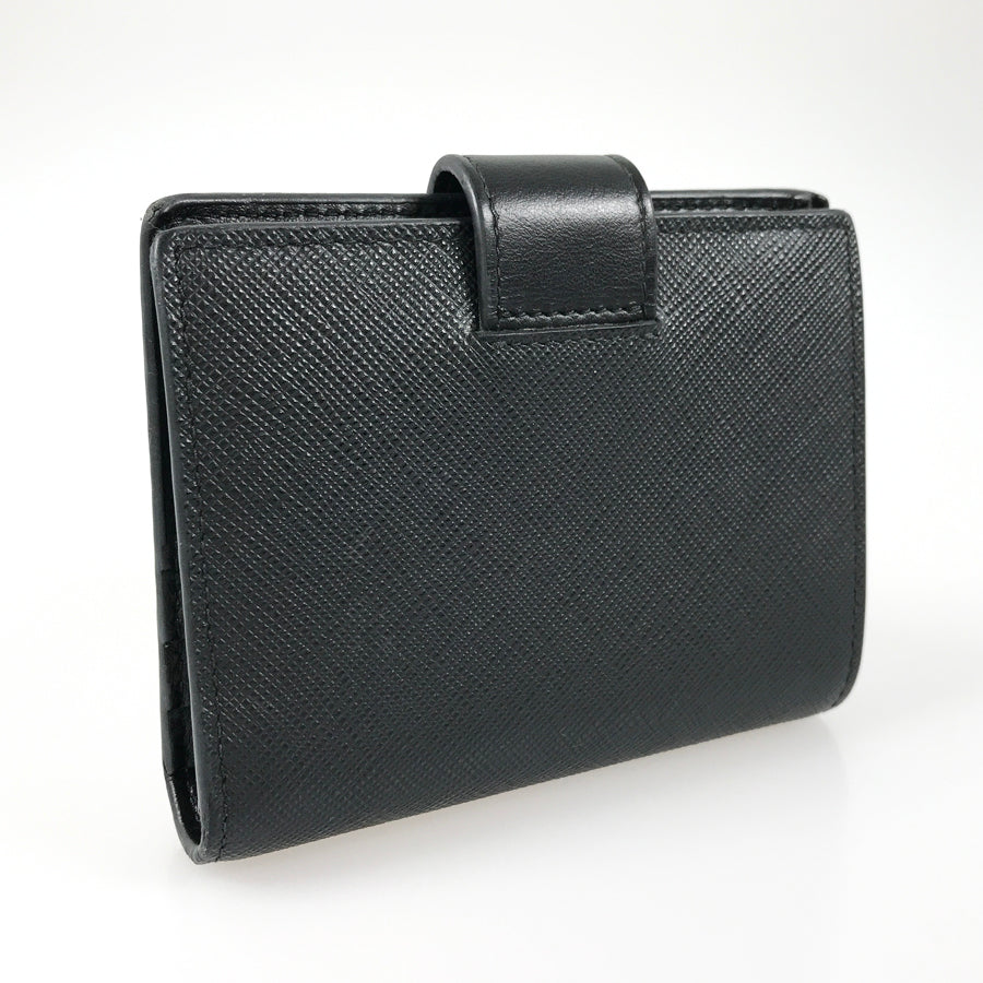 PRADA Saffiano tab Bifold wallet