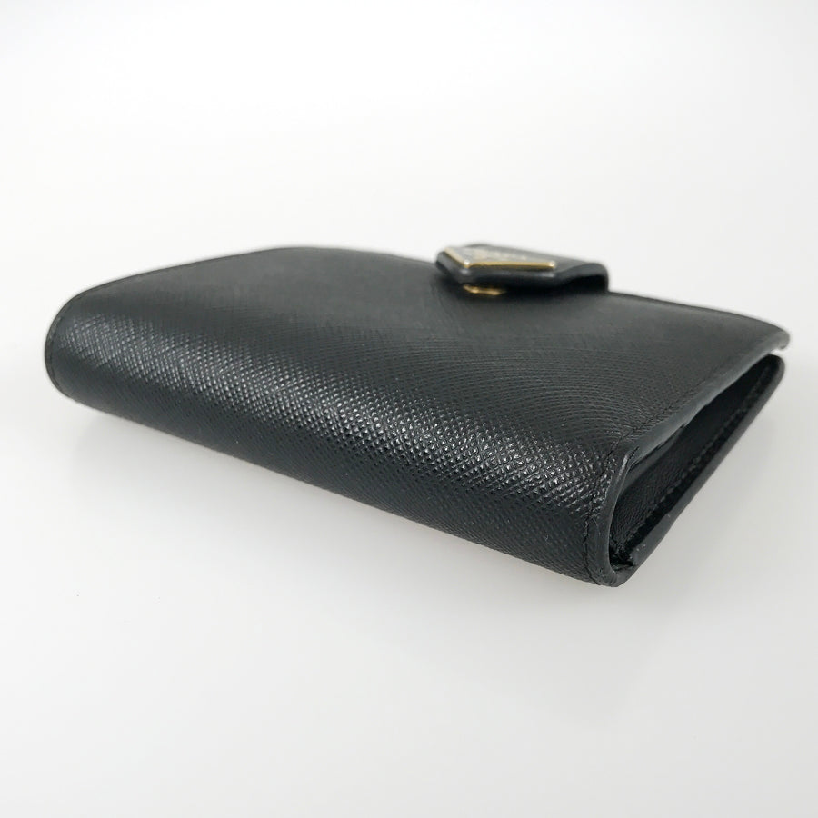 PRADA Saffiano tab Bifold wallet