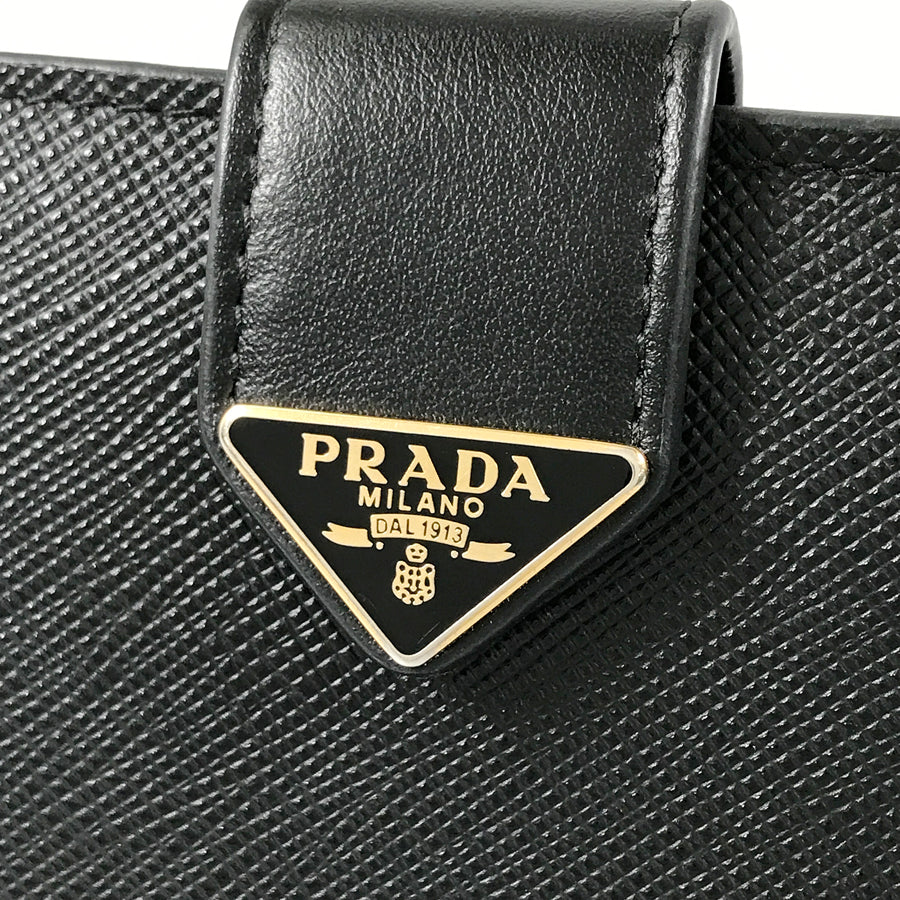 PRADA Saffiano tab Bifold wallet