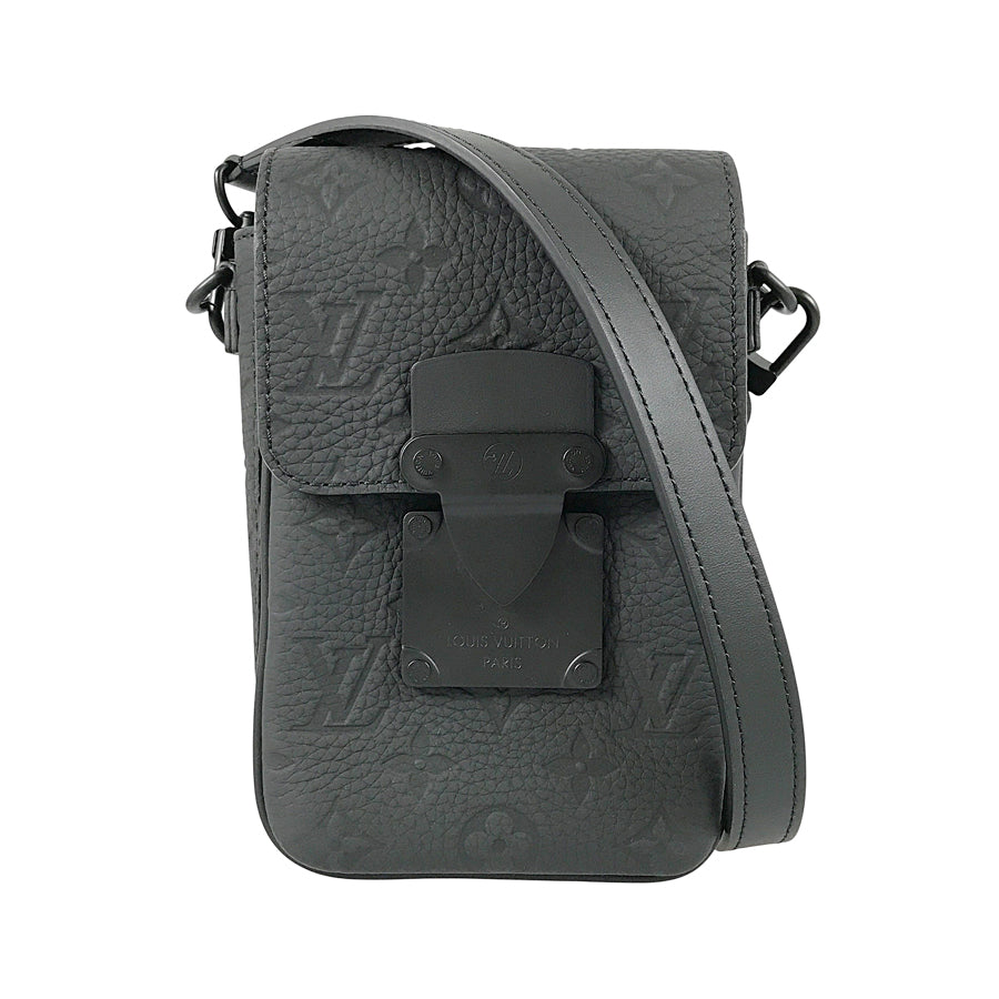LOUIS VUITTON Taurillon Leather S Lock Vertical Wearable Wallet M81524 Shoulder bag