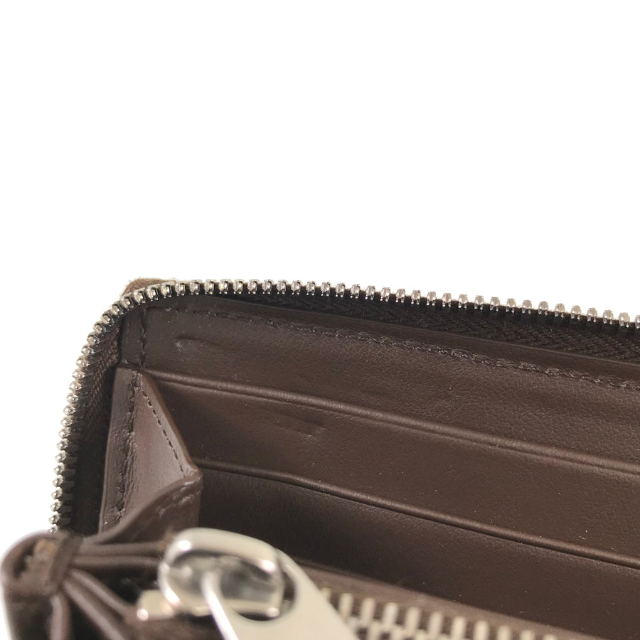 BOTTEGA VENETA Maxi Intrecciato Long wallet Round zipper