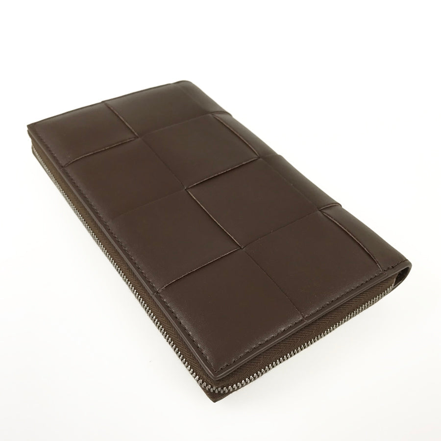 BOTTEGA VENETA Maxi Intrecciato Long wallet Round zipper
