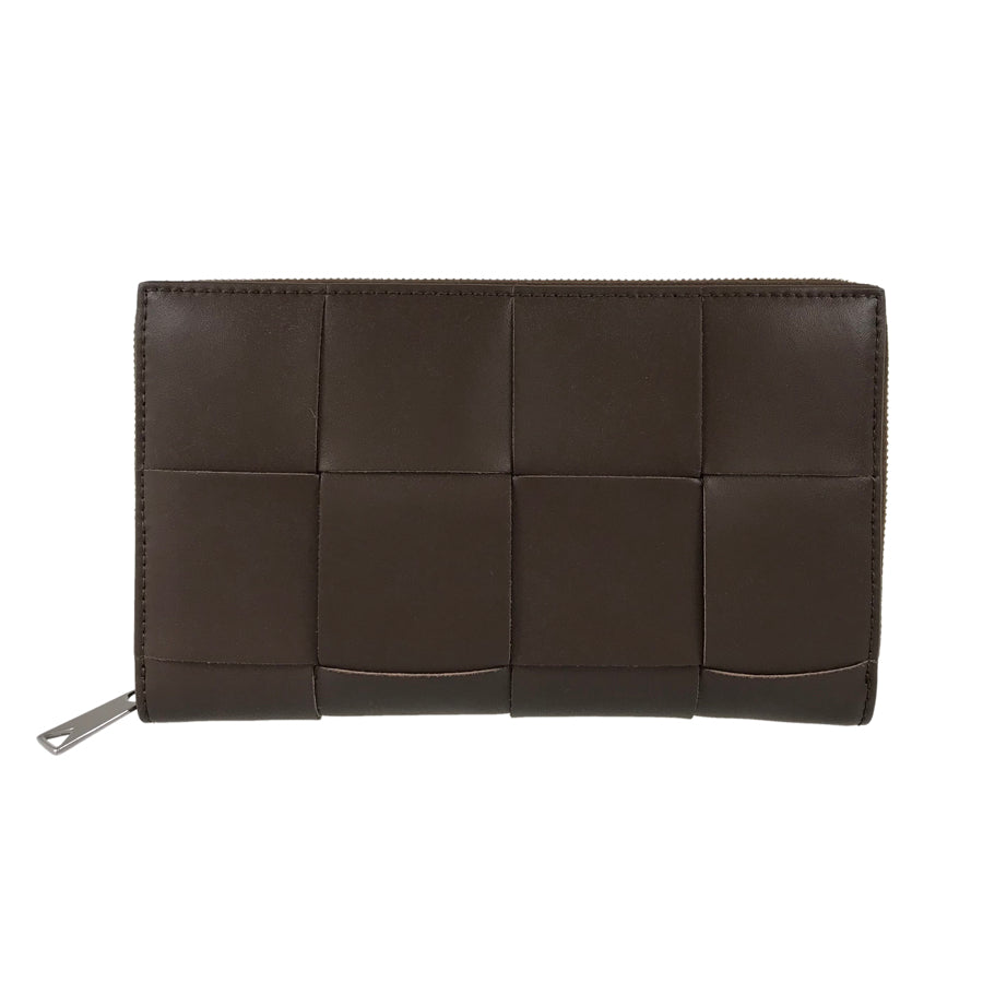 BOTTEGA VENETA Maxi Intrecciato Long wallet Round zipper